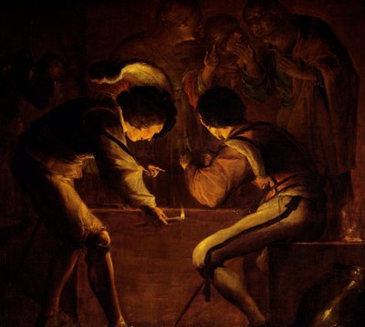 St Peters förnekelse av Leonaert Bramer