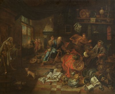 Död hos ockraren av Leonard Bramer