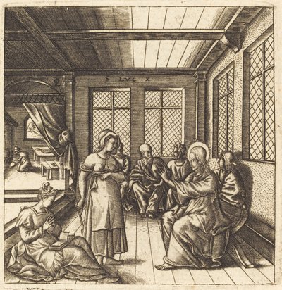 Kristus i Marias och Martas hus av Leonard Gaultier