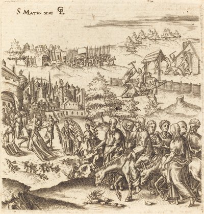 Inträdet i Jerusalem av Leonard Gaultier