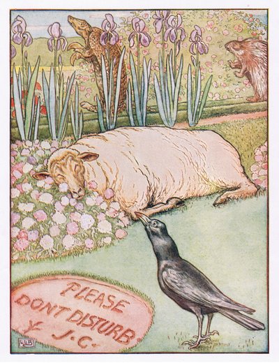 Och fåren somnade, illustration från 