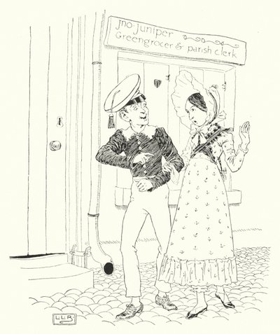 Som Tommy Snooks och Bessy Brooks (gravyr) av Leonard Leslie Brooke