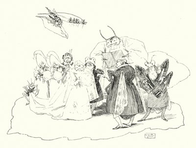 Fiddle-de-dee, fiddle-de-dee (gravyr) av Leonard Leslie Brooke