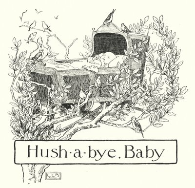 Hyss-a-bye, baby, på trädtoppen (gravyr) av Leonard Leslie Brooke