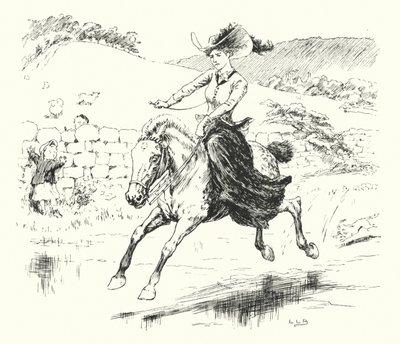 Jag hade en liten ponny, han hette Dapple-grey (gravyr) av Leonard Leslie Brooke