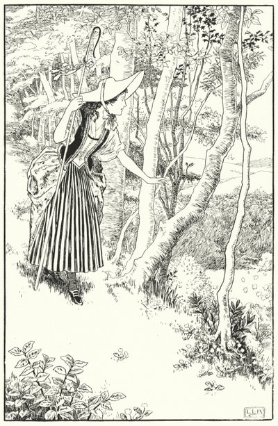 Little Bo-Peep (gravyr) av Leonard Leslie Brooke