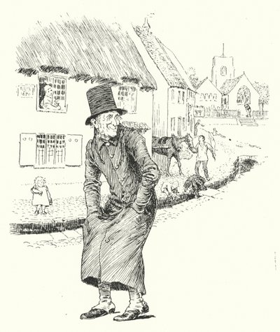 Gamle Abram Brown är död och borta, du kommer aldrig se honom mer (gravyr) av Leonard Leslie Brooke
