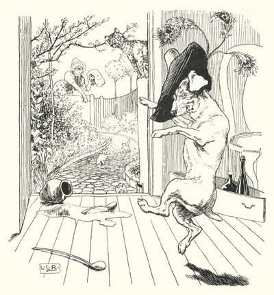 Old Mother Hubbard (gravyr) av Leonard Leslie Brooke