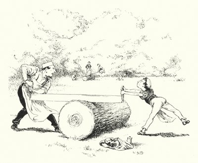 Se, såg, Margery Daw (gravyr) av Leonard Leslie Brooke