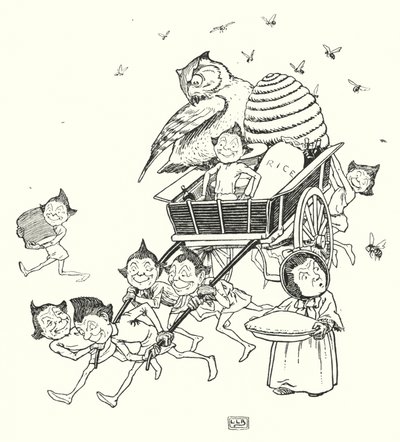 The Jumblies (litho) av Leonard Leslie Brooke