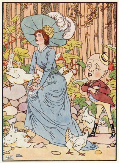 Yonghy-Bonghy-Bo (färg litho) av Leonard Leslie Brooke