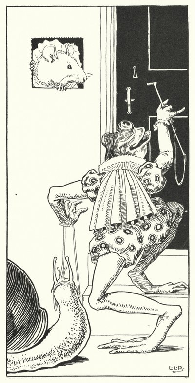 Det fanns en groda som bodde i en brunn (gravyr) av Leonard Leslie Brooke