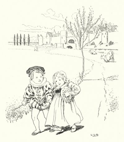 Att marknadsföra, att marknadsföra, att köpa en plommonbulle (gravyr) av Leonard Leslie Brooke