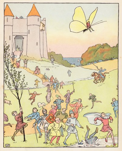 Tom Thumb (färglitografi) av Leonard Leslie Brooke