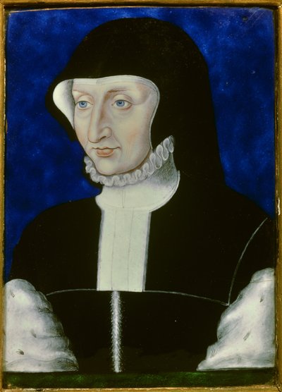 Porträtt av Antoinette de Bourbon, av Leonard Limosin