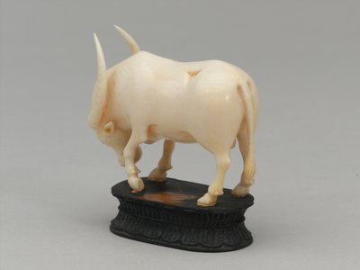 Svart biskop, schackpjäs, Indien, 1820 ca av Leonard Limousin