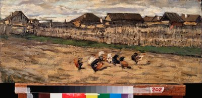 Spring Wind - Verk av Leonard Viktorovich Turzhansky (Tourjanski) (1875-1945), olja på kartong av Leonard Viktorovich Turzhansky