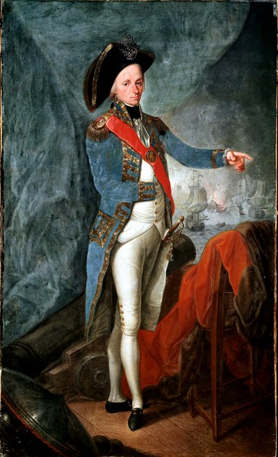 Porträtt av Horatio Nelson av Leonardo Guzzardi