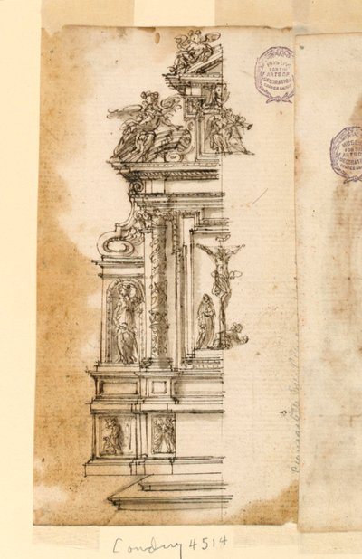 Design för ett altare av Leonardo Scaglia