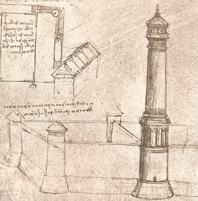 Arkitektur för slott, c1472-c1519 1883 av Leonardo da Vinci