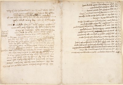 Arundel 263, f.58v, f.45, Notes on water, från 