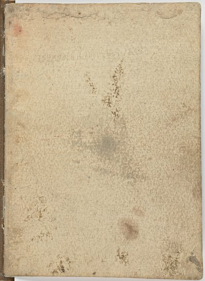 Kod för fåglarnas flygning, c. 1505-06, pappersmanuskript, cc. 18, omslag I av Leonardo da Vinci