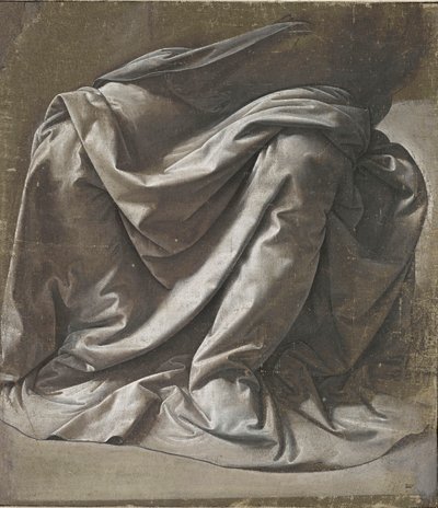 Draperi för en sittande figur, ca 1478. av Leonardo da Vinci