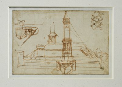 Arkitektonisk studie ... av Leonardo da Vinci