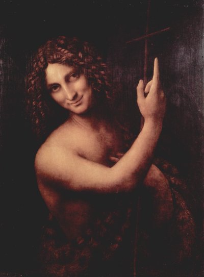 Franska:  Saint Jean Baptiste Saint Jean Baptiste Saint John the Baptist av Leonardo da Vinci