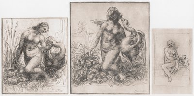 Leda och svanen, c1504-1506 av Leonardo da Vinci