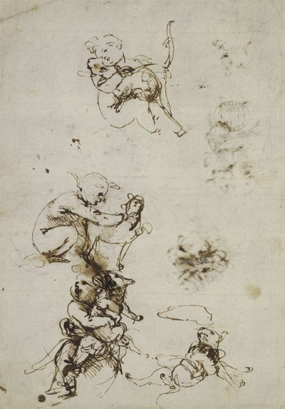 Leonardo da Vinci, objekt 1857,0110.1 - recto (British Museum) av Leonardo da Vinci