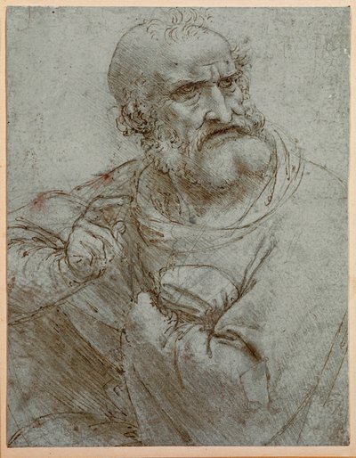 Sankt Peter (teckning) av Leonardo da Vinci