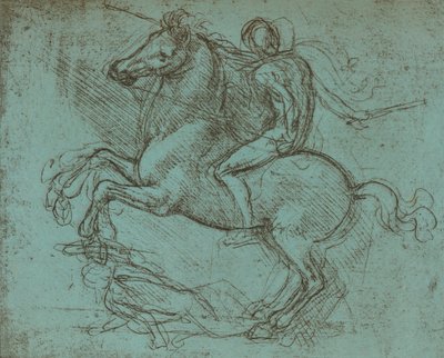 Studie för Sforza-monumentet, c1482-c1499 1883 av Leonardo da Vinci
