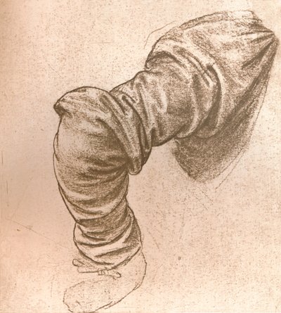 Studera för St Peters arm i `Nattvarden`, c1494-c1499 1883. av Leonardo da Vinci