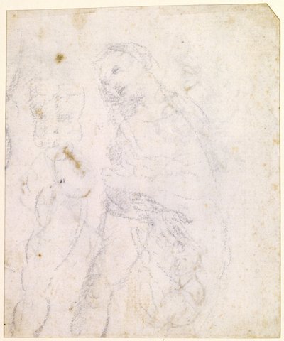 Studie av en Madonna [verso] av Leonardo da Vinci