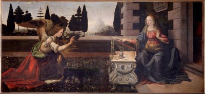 Bebådelsen - 1472-1475 av Leonardo da Vinci
