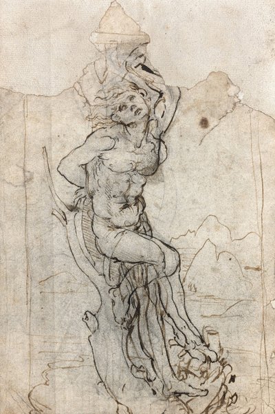 Sankt Sebastians martyrskap, mellan 1482 och 1485. av Leonardo da Vinci