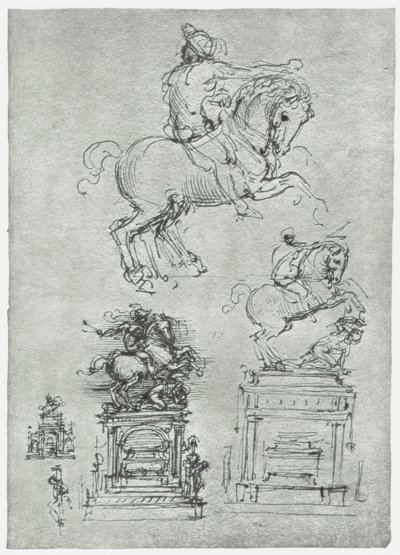 Trivulzio-monumentet, c1511 av Leonardo da Vinci