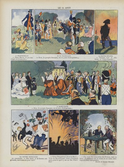 15 aug. Illustration för Le Rire av Leonce Burret