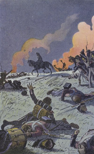 Kvällen efter slaget vid Waterloo av Leonce Burret