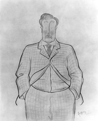 Alphonse Allais (1854-1905), fransk journalist och författare, teckning av Leonetto Cappiello av Leonetto Cappiello