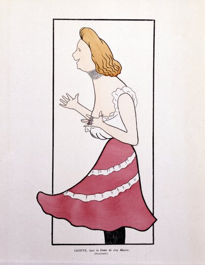 Armande Cassive, i "La Dame de Chez Maxim", tecknad serie av Leonetto Cappiello