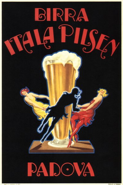 Birra Itala Pilsen (affisch) av Leonetto Cappiello