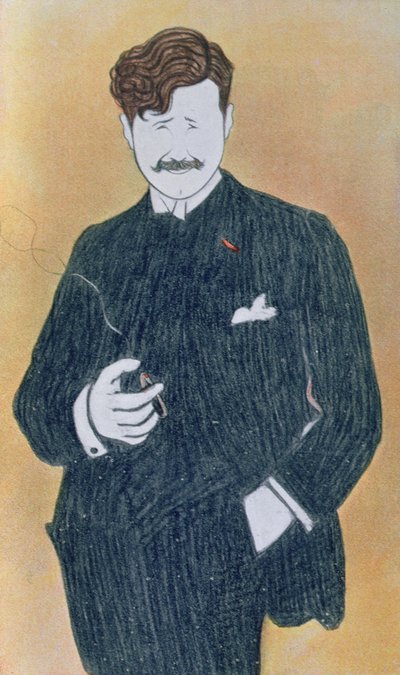 Karikatyr av Georges Feydeau (1862-1921) av Leonetto Cappiello