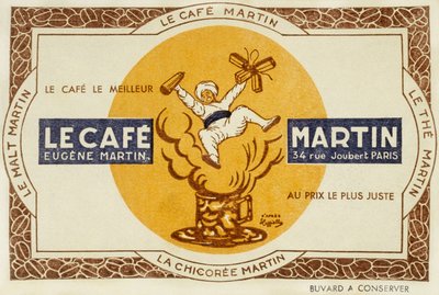 Fransk reklam för kaffet Martin, efter Leonetto Cappiello 1921 av Leonetto Cappiello