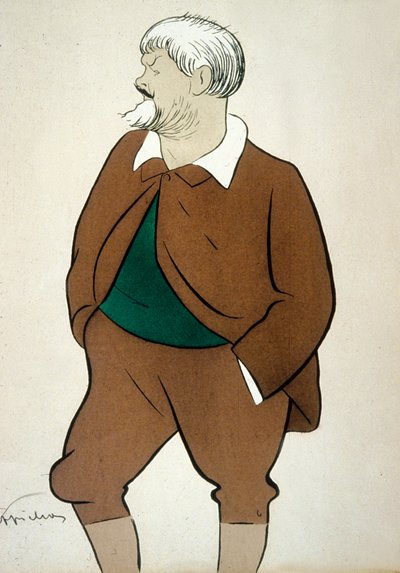 Jean Richepin (1849-1926) Poet francais teckning av Cappiello av Leonetto Cappiello