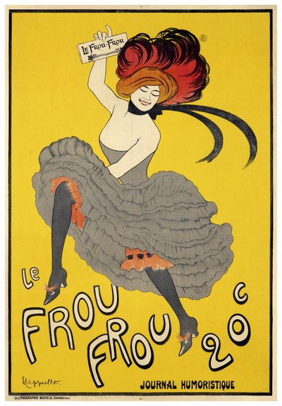 Le Frou-Frou (1899) invigningsnummer av Leonetto Cappiello