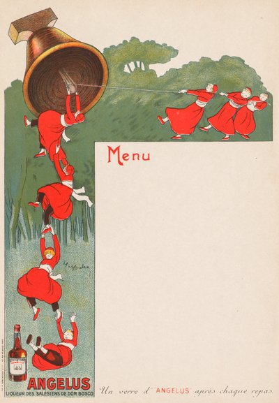 Menysida (Angelus: Liqueur of the Salesians of Don Bosco) av Leonetto Cappiello