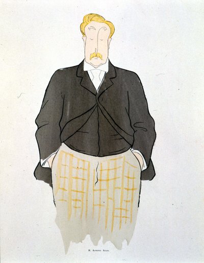 Porträtt av Alphonse Allais av Leonetto Cappiello (1875-1942) omkring 1900. av Leonetto Cappiello