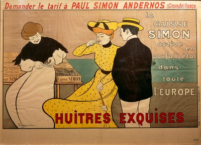 Affisch för reklam för ostron, av Leonetto Cappiello av Leonetto Cappiello